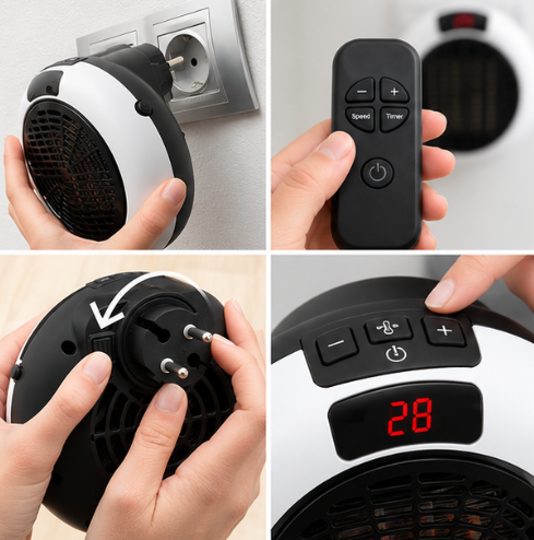 Calefactor termocerámico portatil